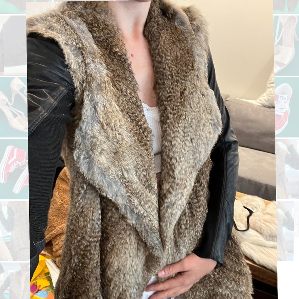 Brand new fur/leather jacket